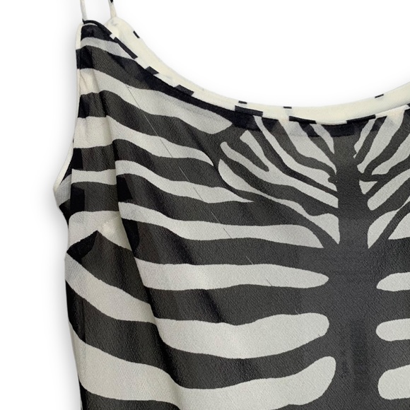 Ronny Kobo Scarlett Silk Slip Maxi Dress Zebra Print SOLD - Picture 11 of 13